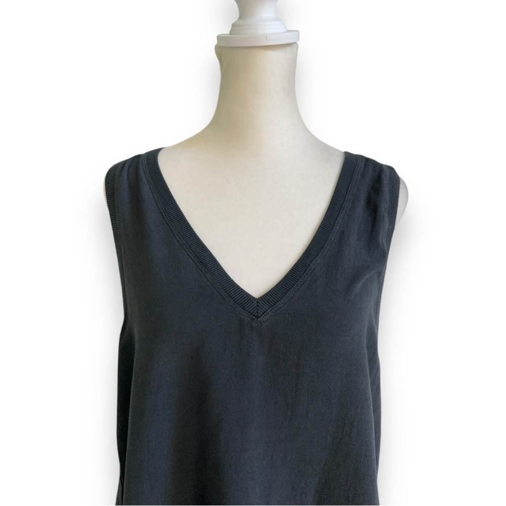 New Splendid Zinnia Viscose Double V-Neck Tank in Lead | Size Large - Picture 10 of 16
